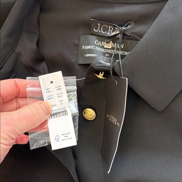 J.Crew Parc dress in four-season stretch Size 8 Black - Picture 6 of 6